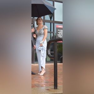 Dynasty London baby blue prom dress